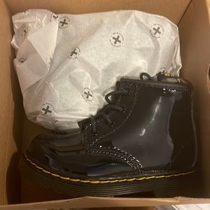 Dr. Martens 1460 Patent Boots in black infant / toddler size